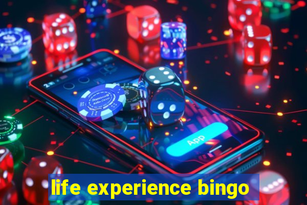 life experience bingo