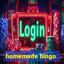 homemade bingo