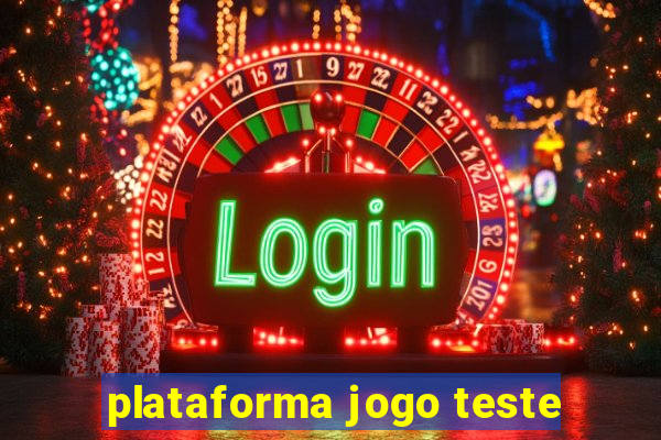 plataforma jogo teste