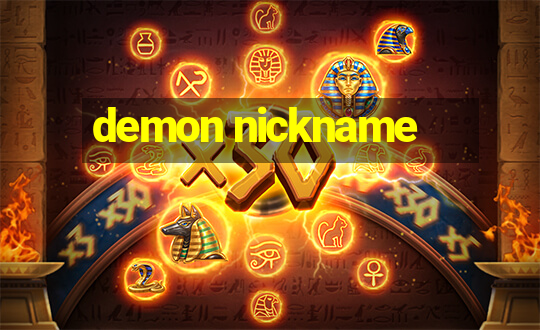 demon nickname