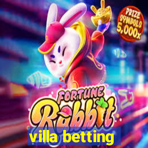 villa betting