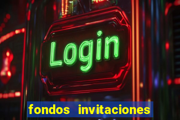 fondos invitaciones de bingo para editar