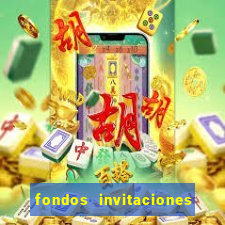 fondos invitaciones de bingo para editar