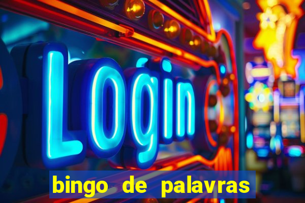 bingo de palavras para imprimir colorido