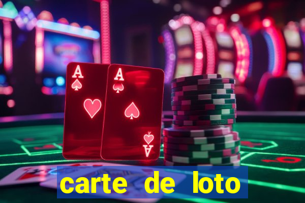 carte de loto bingo a imprimer gratuit