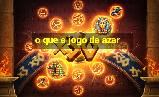 o que e jogo de azar