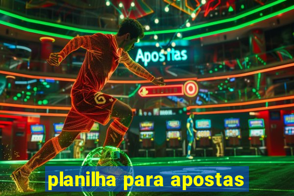 planilha para apostas