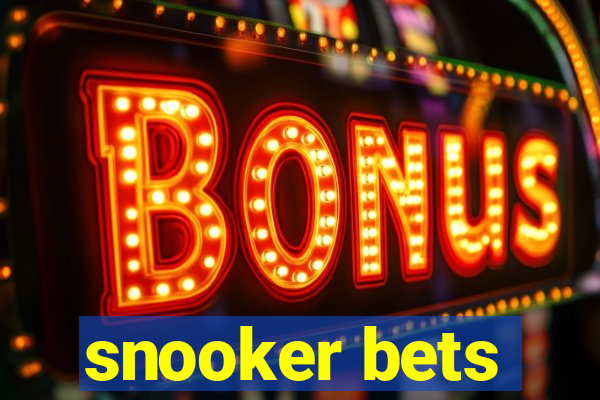 snooker bets