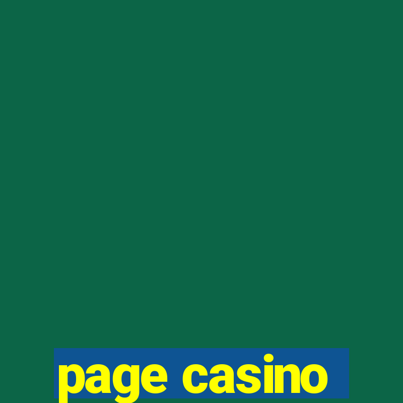 page casino