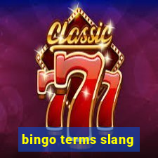 bingo terms slang