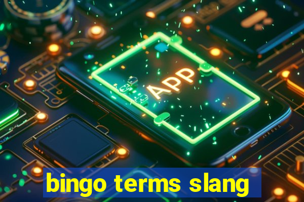 bingo terms slang