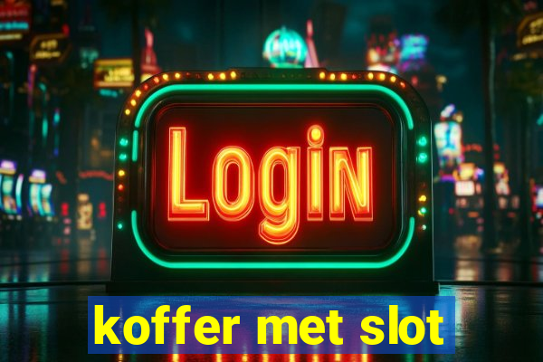 koffer met slot