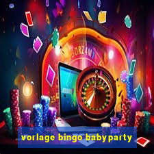 vorlage bingo babyparty