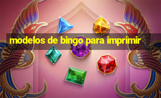 modelos de bingo para imprimir