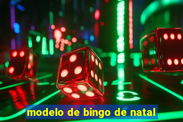 modelo de bingo de natal