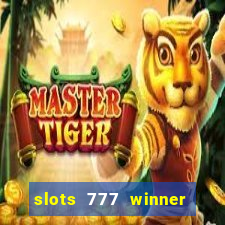 slots 777 winner como sacar