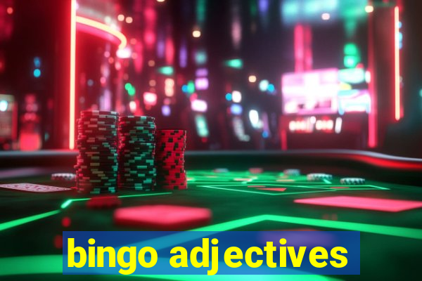 bingo adjectives