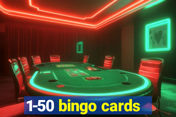 1-50 bingo cards