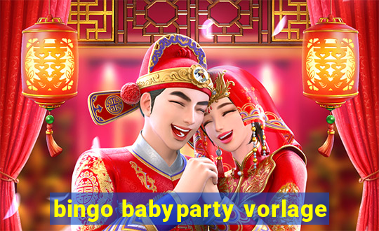 bingo babyparty vorlage