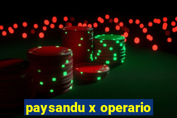 paysandu x operario