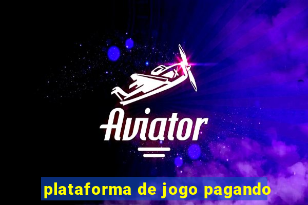 plataforma de jogo pagando