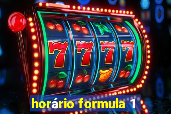 horário formula 1