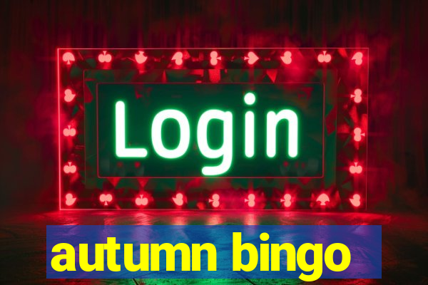 autumn bingo