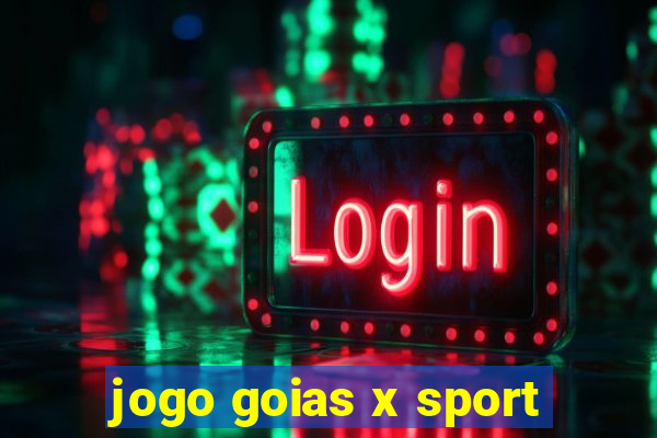 jogo goias x sport