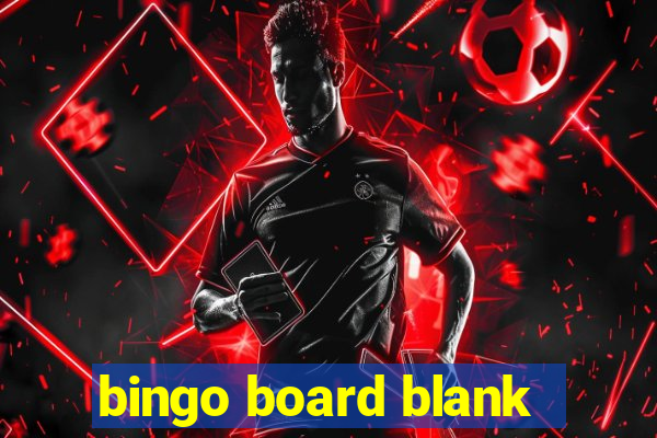 bingo board blank