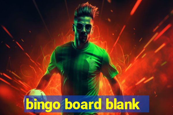 bingo board blank