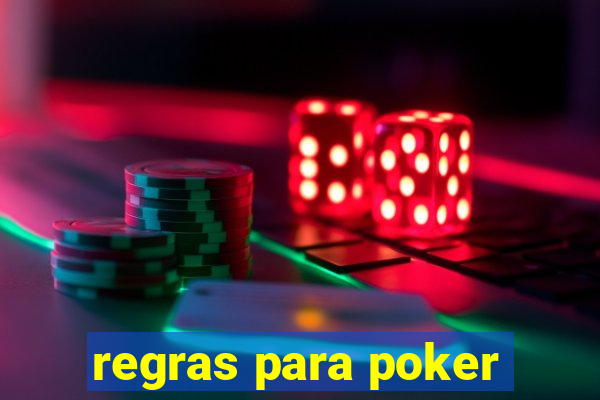 regras para poker