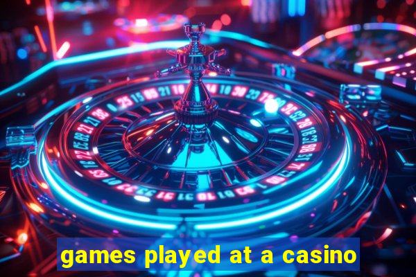 games played at a casino