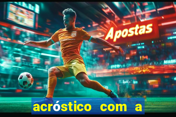 acróstico com a palavra futebol