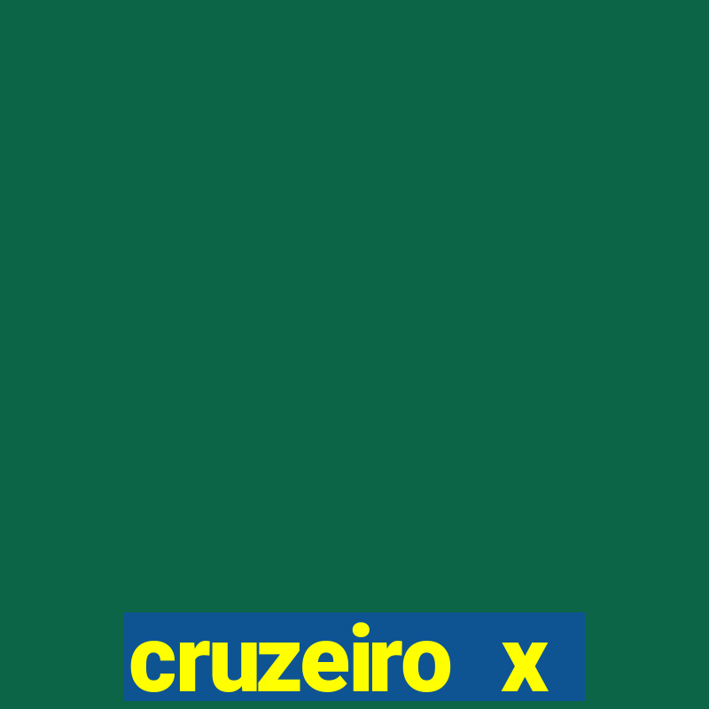 cruzeiro x corinthians palpite