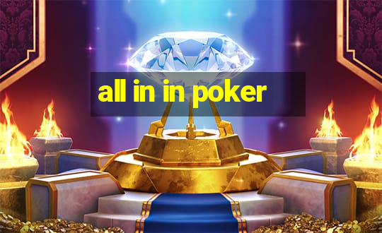 all in in poker