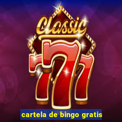 cartela de bingo gratis