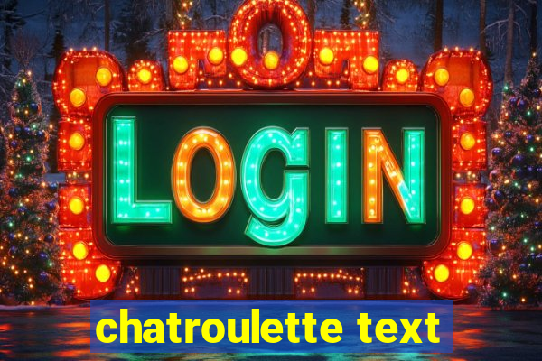 chatroulette text