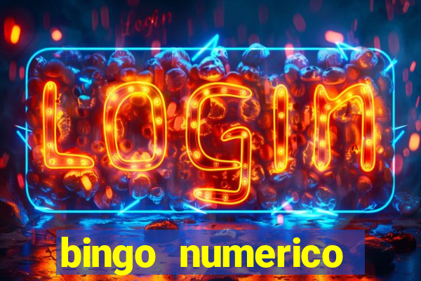 bingo numerico educa??o infantil