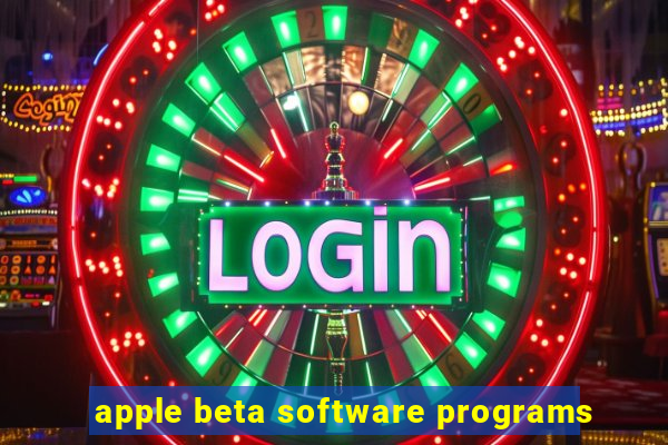 apple beta software programs