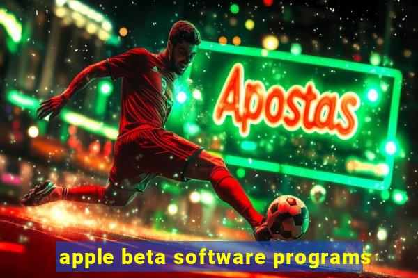 apple beta software programs