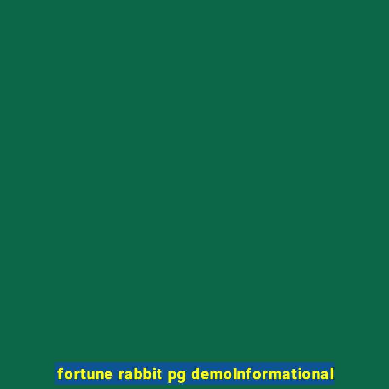 fortune rabbit pg demoInformational