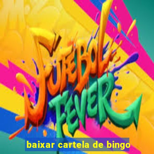 baixar cartela de bingo