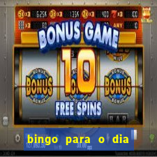 bingo para o dia da mulher