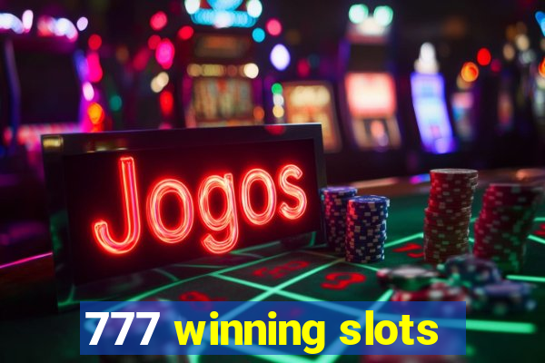 777 winning slots