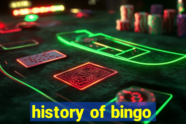 history of bingo