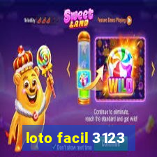 loto facil 3123