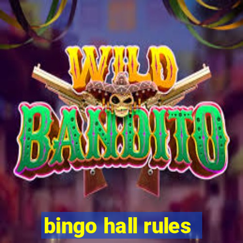 bingo hall rules