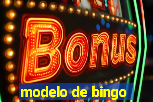 modelo de bingo