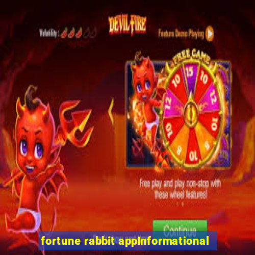 fortune rabbit appInformational