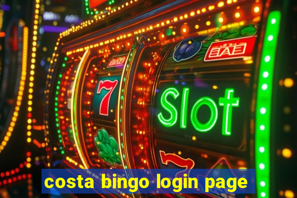 costa bingo login page